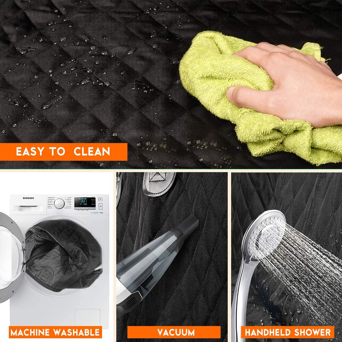 Waterproof Dog Car Seat Cover for Back Seat